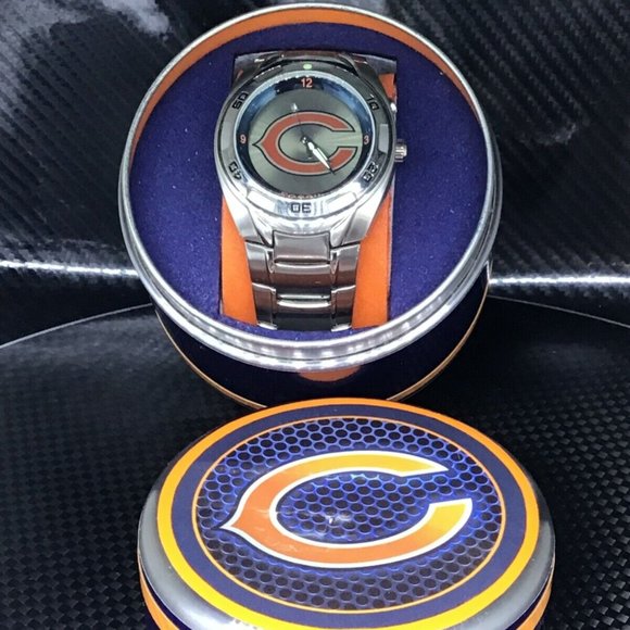 Chicago Bears NFL Stainless-Steel Kaleido Watch by Fossil NEW (RARE)